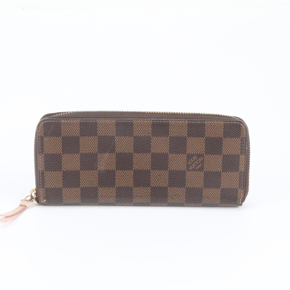 Louis Vuitton Damier Portefeuille Clemence N41626 Leather Long Wallet for Women